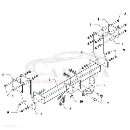 Hak Holowniczy Odkręcany Do Ford Transit Skrzynia 2009-2014 - 5