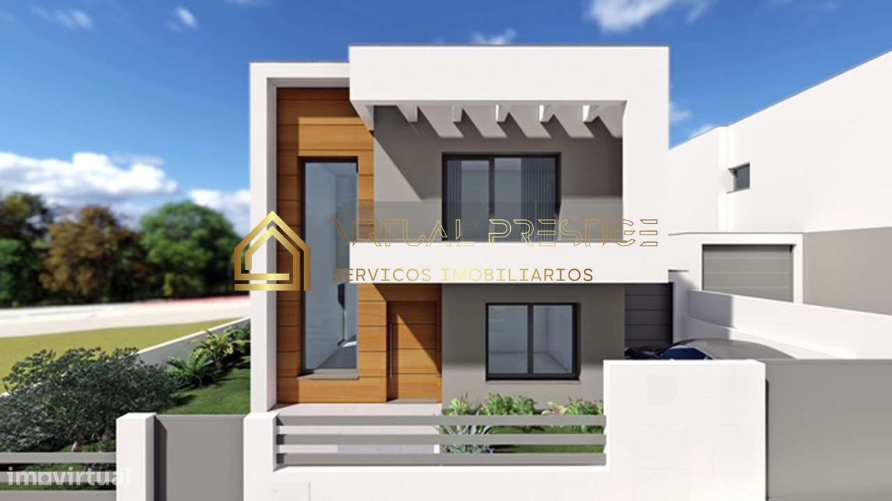 Moradia T4 nova com piscina e garagem – Charneca da Caparica-0