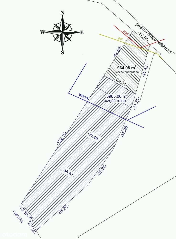 Działka budowlano-rolna 4930m3 Wola Batorska - Pełny obrazek: 5/5