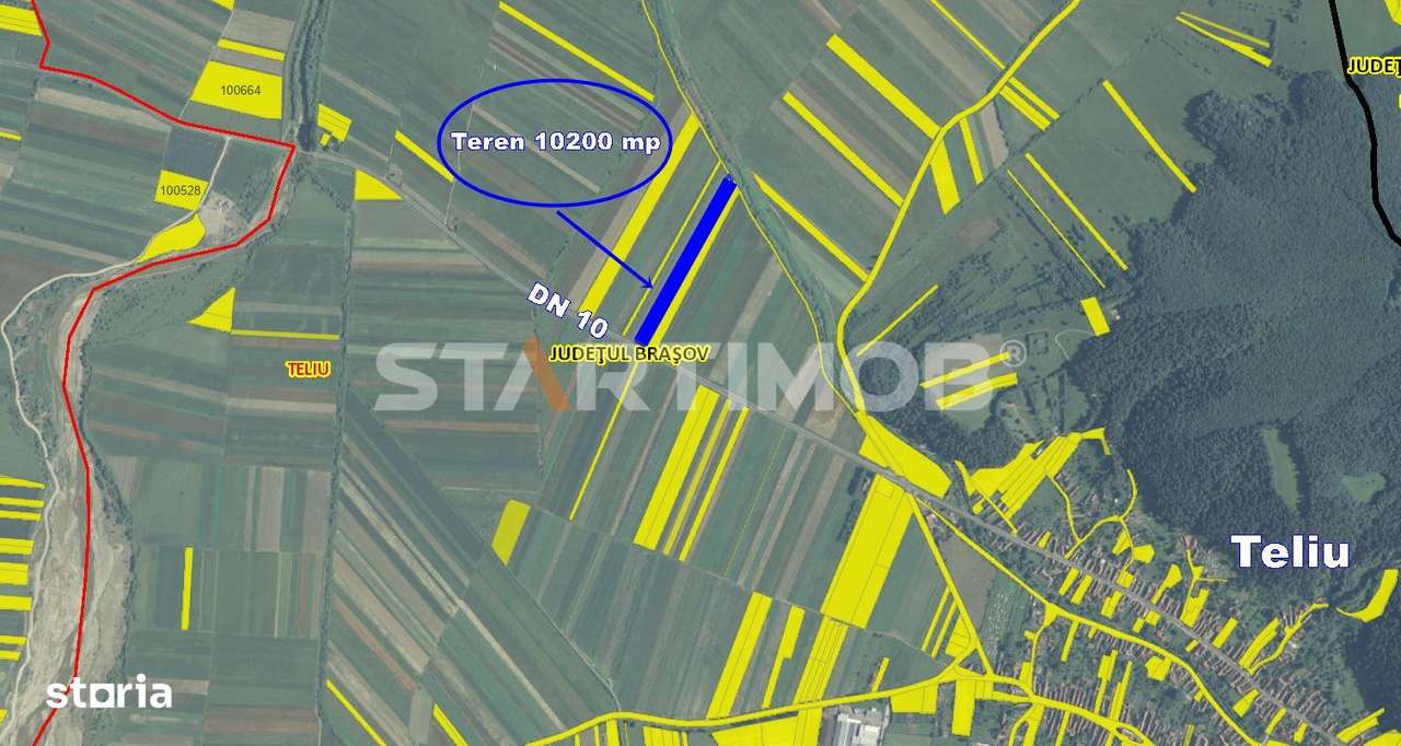 Teren cu front la DN 10 Teliu - Imagine principală: 2/5