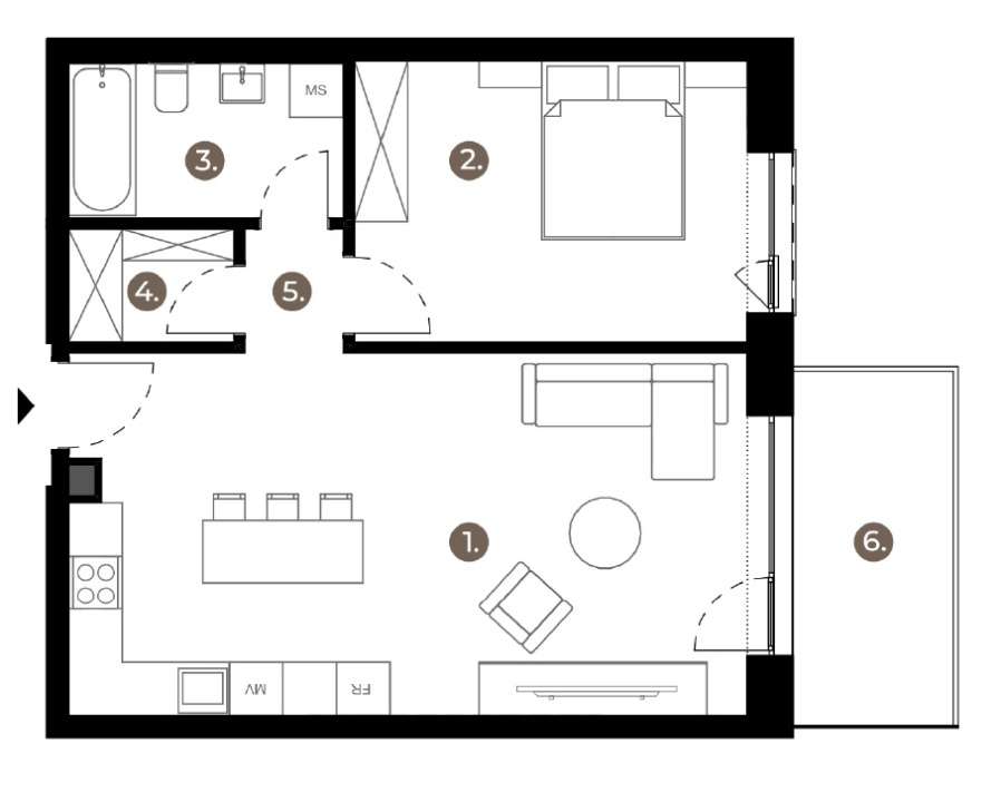 Apartament 2 camere - complex rezidential nou — fotografia 1