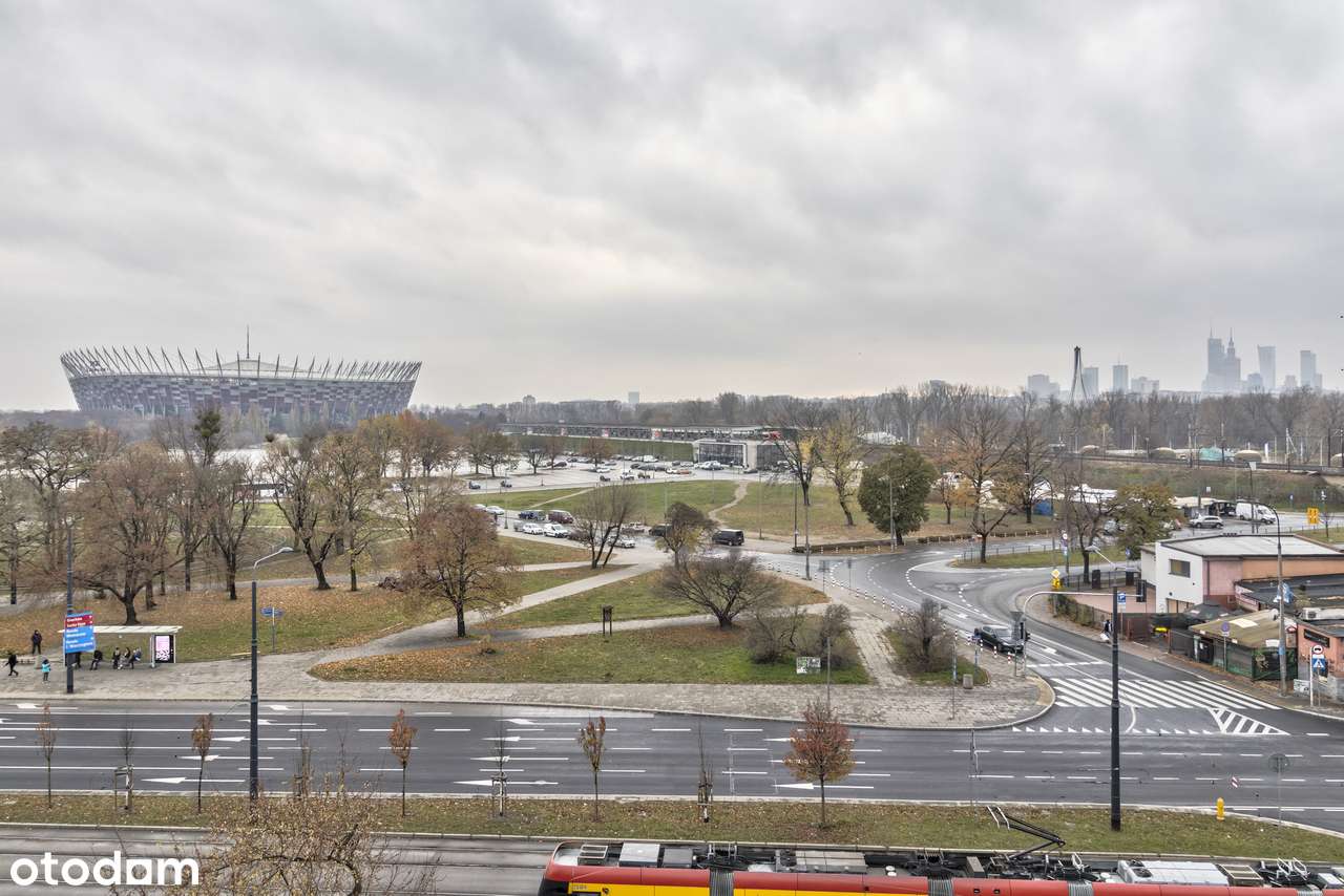 Bez prowizji! Wykończona kawalerka | Widok na Stadion Narodowy-12