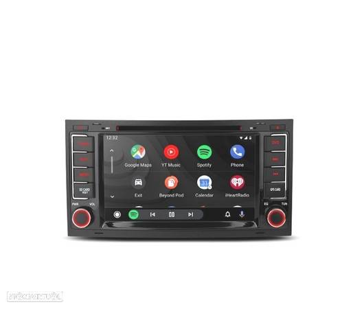 AUTO RÁDIO 7" ANDROID 12 OCTA-CORE MULTIMEDIA DVD GPS PARA VOLKSWAGEN VW TOUAREG MULTIVAN TRANSPORT - 1