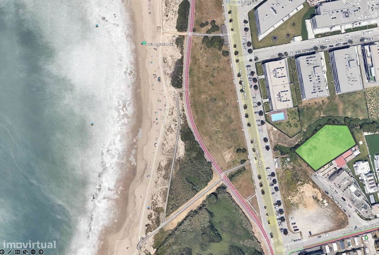 Terreno 1.482 m2 frente ao Mar (Canidelo)- PIP 4 Moradias ou 1 Moradia - Grande imagem: 5/17