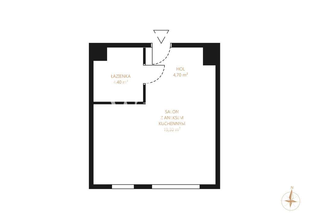 Studio 29 m² | Sienna Grobla – Motława, Gdańsk - Pełny obrazek: 4/20