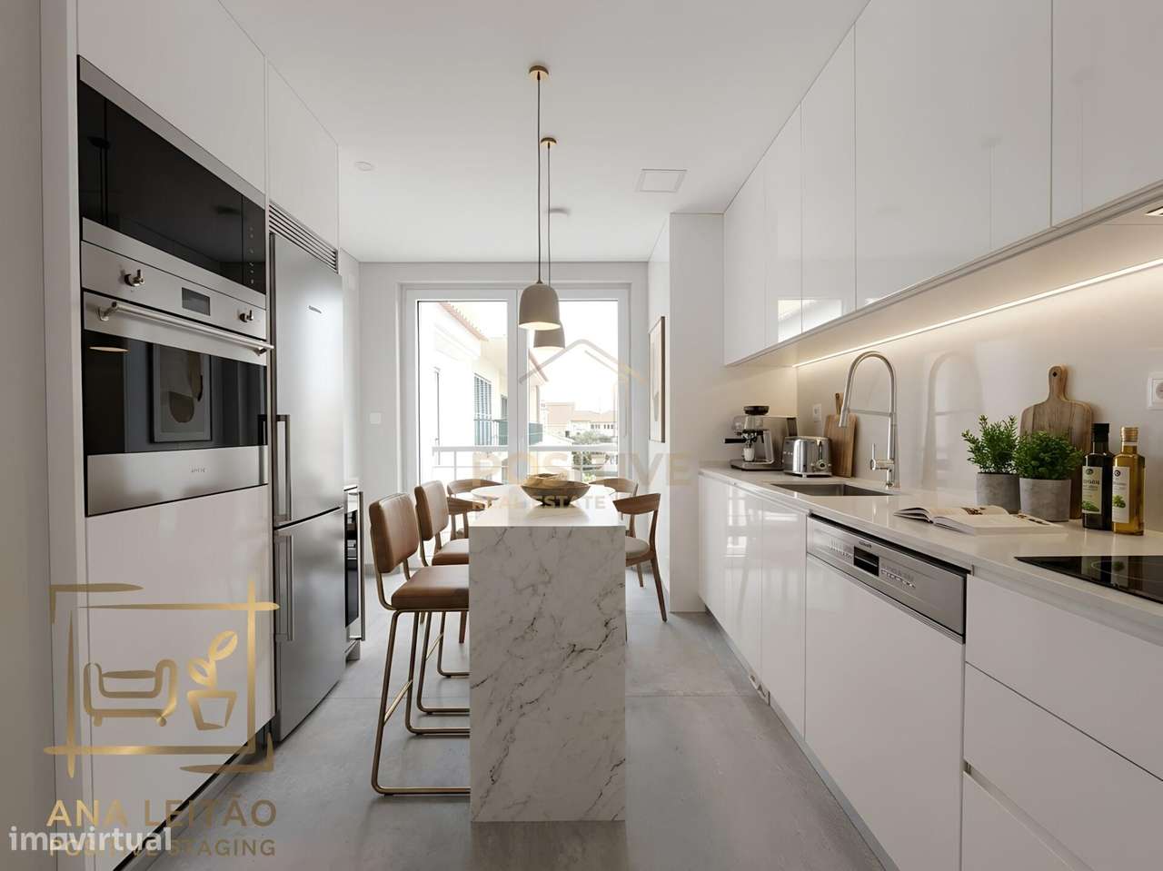 Apartamento T3 novo com Mezzanine e estacionamento no centro de Carcav-6
