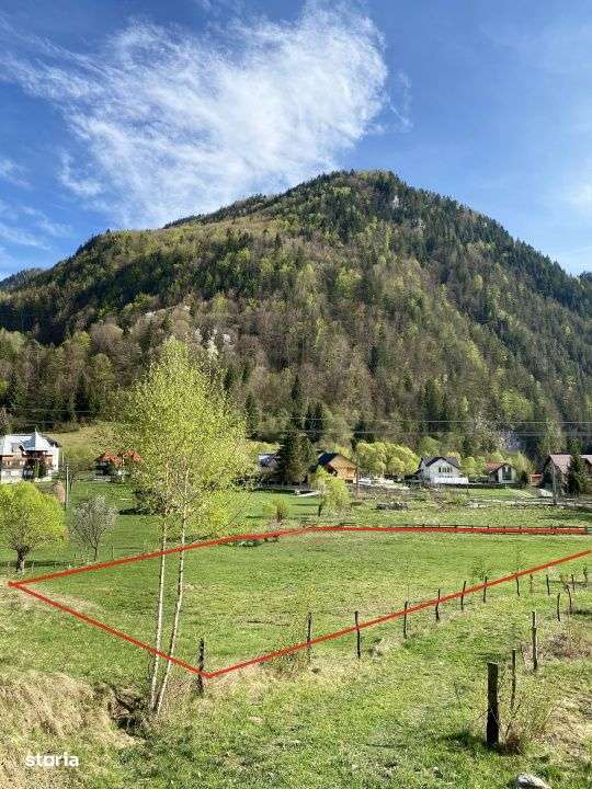 Teren panoramic insorit, utilitati, panta mica si padure, turism sau v-5