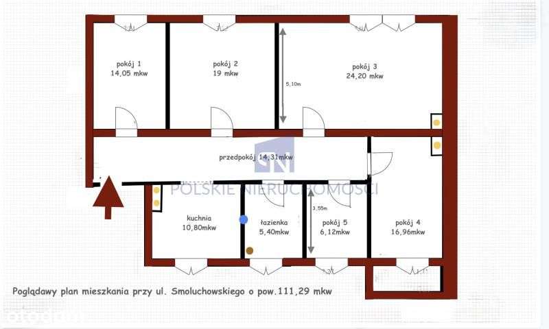 Plac Grunwaldzki | 111 m² | 5 pokoi | blisko Odry-14