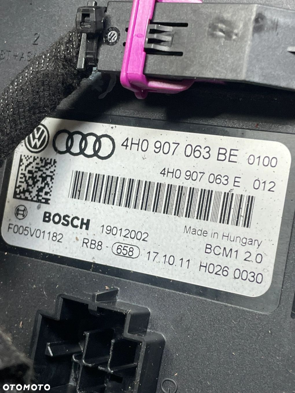 MODUL KOMFORTU AUDI A6 C7 4H0907063BE ORG FV - 4