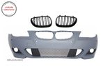 Bara Fata cu Grile Centrale Duble BMW Seria 5 E60 E61 (2007-2010) M-Technik Design- livrare gratuita - 1