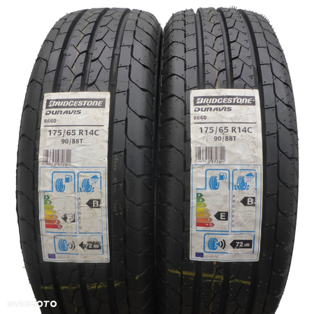 4 x BRIDGESTONE 175/65 R14C 90/88T Duravis R660 Lato 2017 Jak Nowe - 4