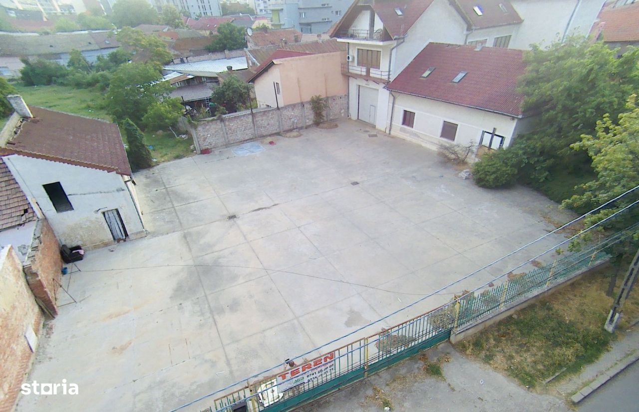 Teren platforma betonata + garaj(hală) de inchiriat in Timisoara