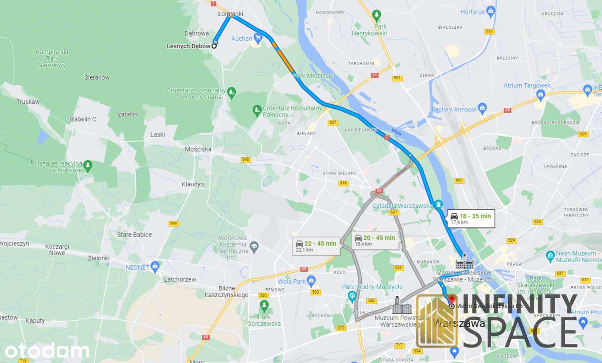 Dąbrowa Leśna | Przygotowana pod budowę | Kampinos-8