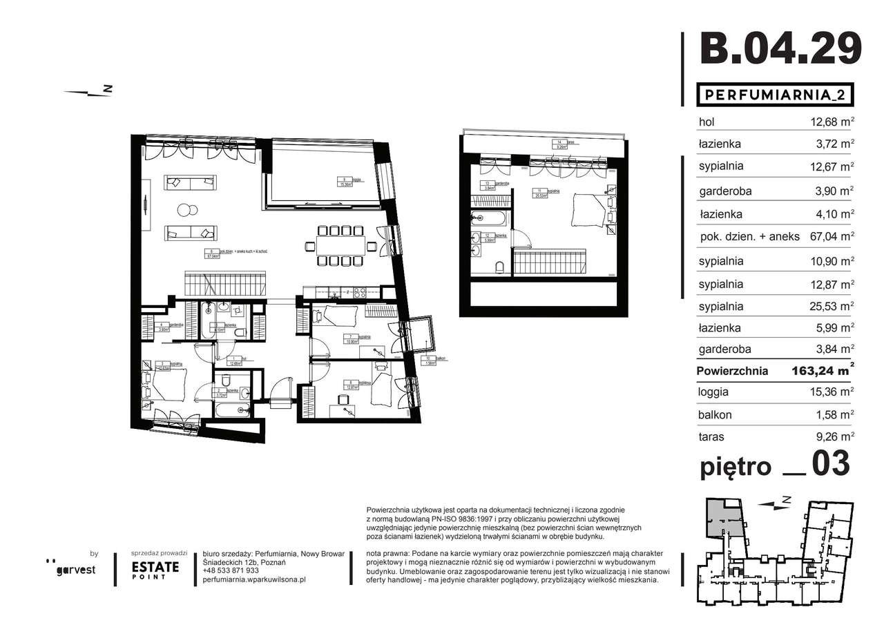 Perfumiarnia 2 | mieszkanie 163,24  m² | B.04.29 - Pełny obrazek: 2/7
