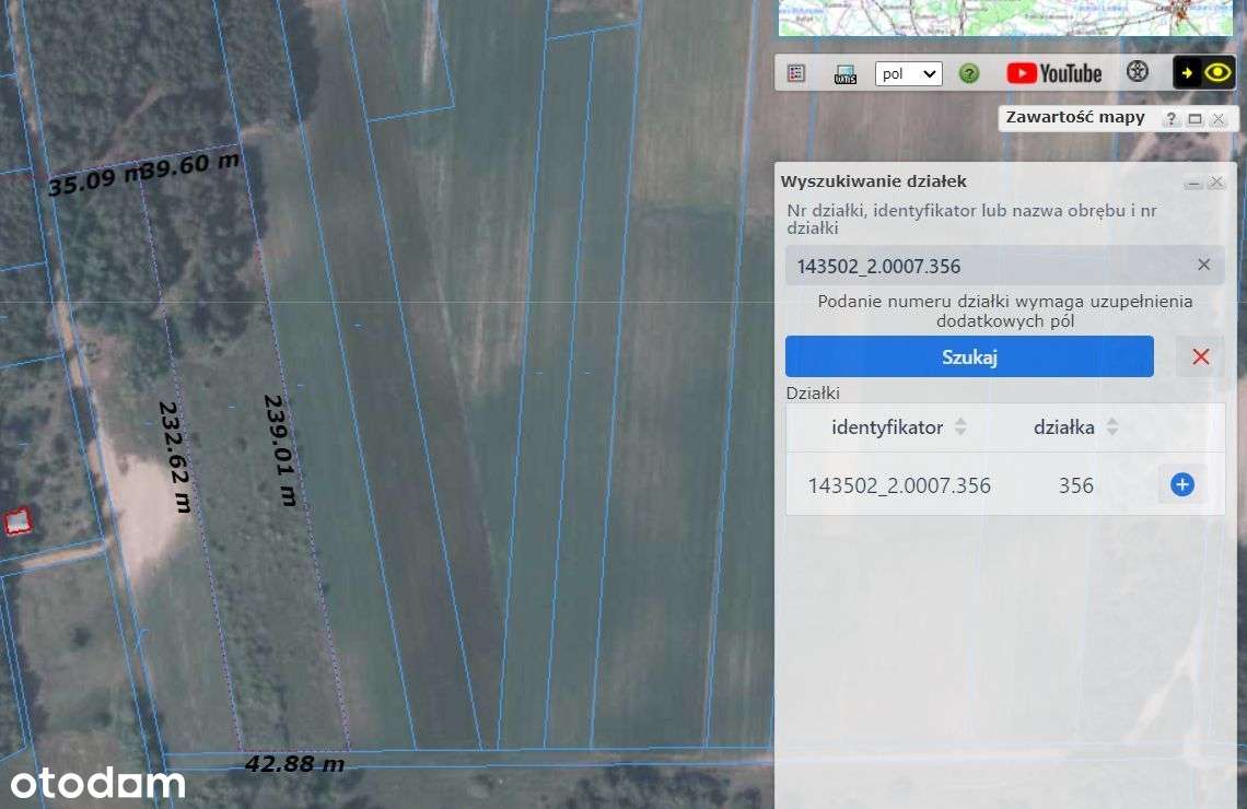 Działka rolna 9680 m² z dojazdem utwardzonym - Pełny obrazek: 4/6