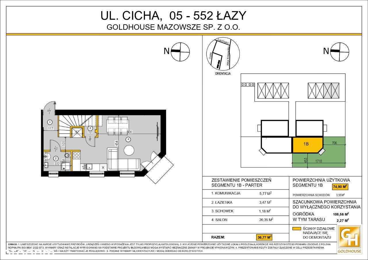Ogródek. Dwa miejsca parkingowe. Segment 1B - Pełny obrazek: 2/8