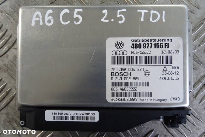 STEROWNIK SKRZYNI 4B0927156FJ AUDI A6 C5 2.5 TDI - 1