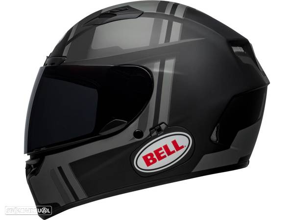 capacete bell qualifier dlx mips torque preta/cinzenta - 1