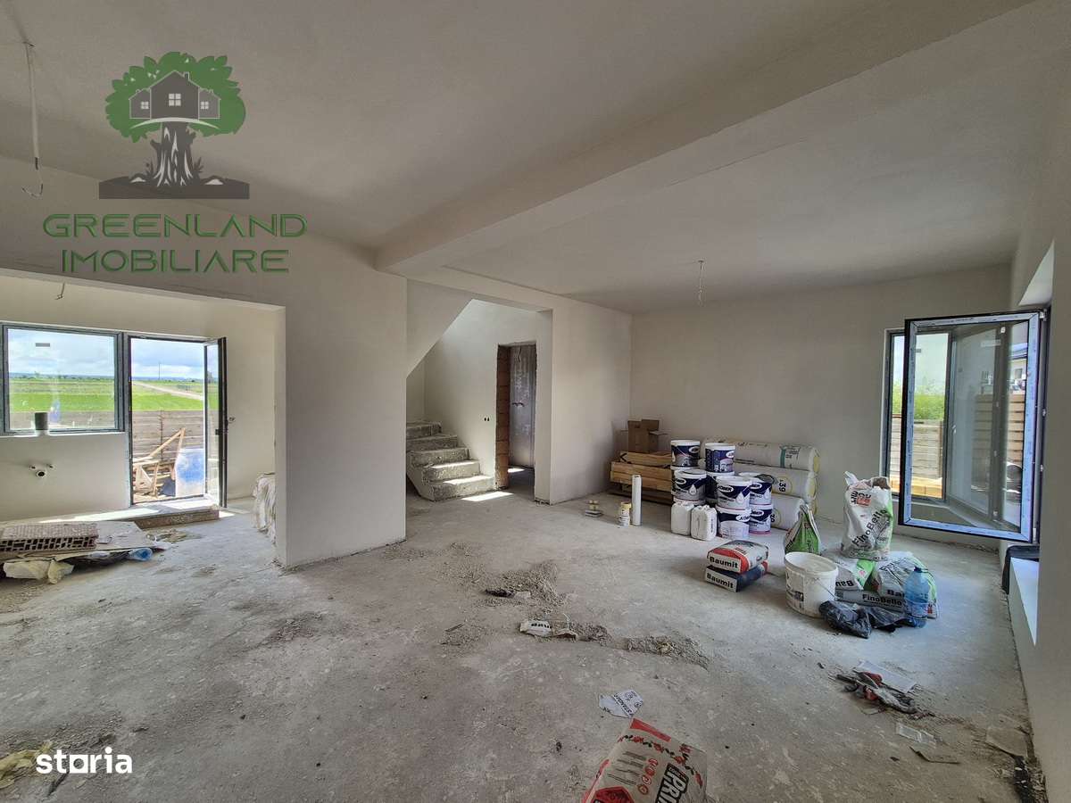 CASA semi single 4 camere, 2 bai, 120mp, teren 350mp, comuna MIROSLAVA - Imagine principală: 4/15