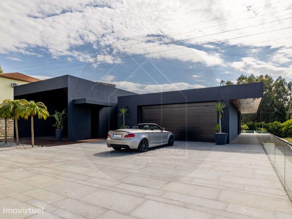 Moradia T6, térrea contemporânea, piscina, terraços e jardim junto ...-8