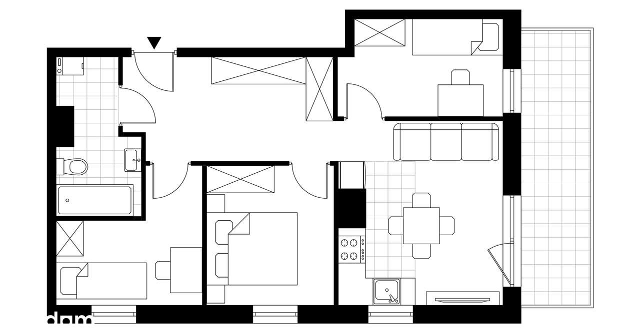 4-pokojowe mieszkanie 53m2 Bez Pośredników - Pełny obrazek: 3/8