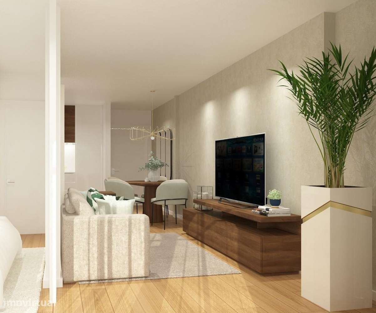 Excelente T1 com terraço e grande jardim-4