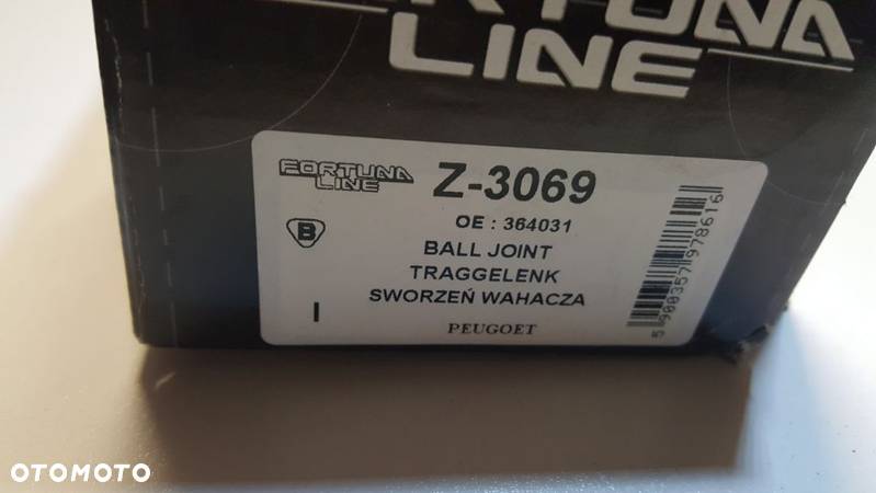 SWORZEŃ WAHACZA,przegub kulowy  PEUGEOT 306 93-02 ROK Lewa/Prawa STRONA bez wspomagania  Z-3069,364031,364044 - 3