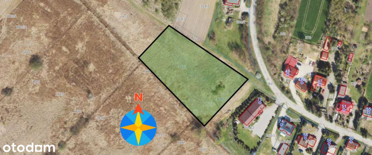 Działka 0,5399 ha - Jakuszowice, gm. Kazimierza Wielka, świętokrzyskie-7