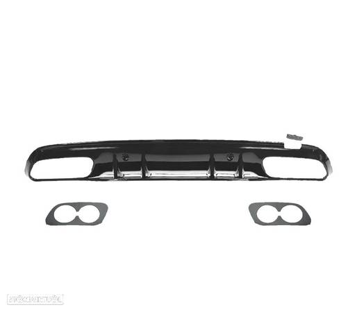 DIFUSOR PARA MERCEDES W205 C205 COUPE AMG 14- LOOK C43 PRETO - 4