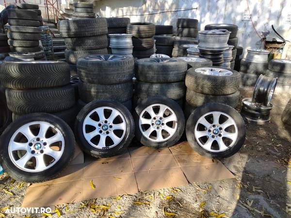 Set jante aliaj 7JX16 EH2 is44 6769402 BMW E81 E87 si cauciucuri iarna 205/55 R16 - 1