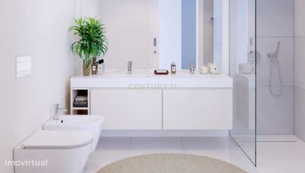 Apartamento T2, em Condomínio Exclusivo com Piscina, Ginásio e Wine Cl - Grande imagem: 2/17