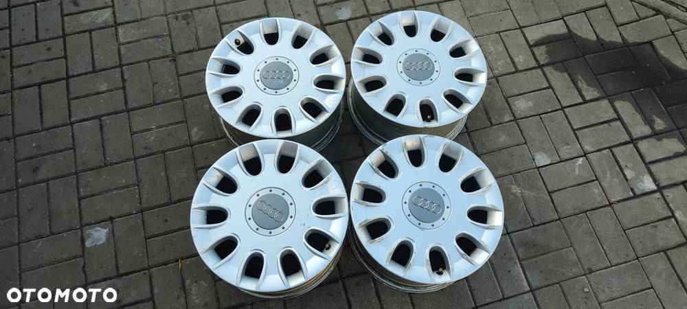 4E0601025R FELGI 5x112 8Jx17 CALI ET 43 AUDI A6 A8 KOMPLET - 1