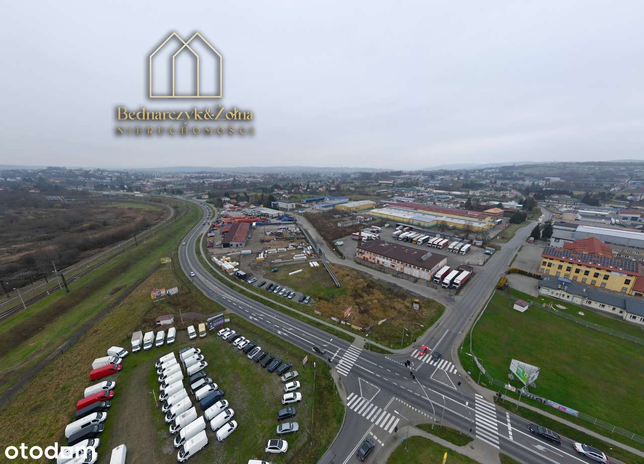 Działka inwestycyjna 0,4972 ha przy głównej trasie Jasła- MPZP PS-7