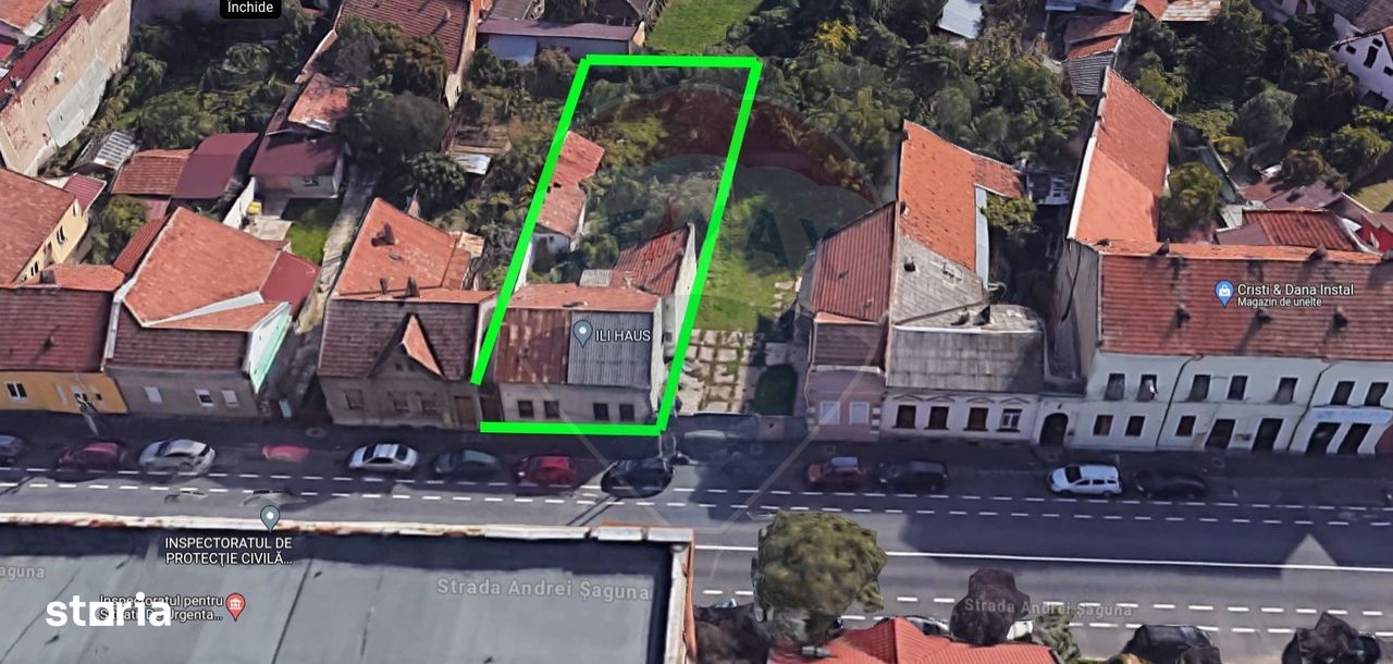 Casă și teren de vânzare, zonă comercială, strada Andrei Șaguna