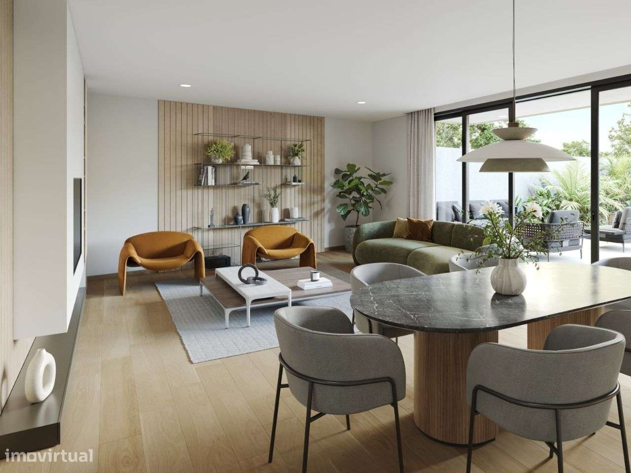 Apartamento T2 em construção com terraço e jardim - Grande imagem: 4/38