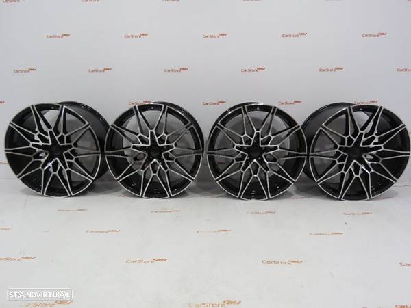 Jantes Look Bmw M3/M4 Style 826M 19 x 8 et35 + 9 et40 5x120 Preto + polido - 2