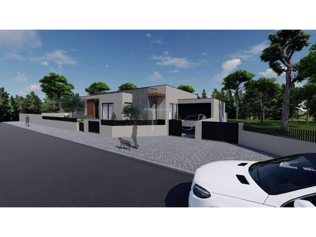 Moradia isolada T4, arquitetura contemporânea com garagem e piscina...-12