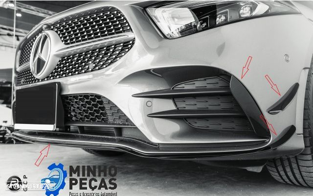 Aero Flaps Frontais Mercedes Class A (W177) Look AMG - 2