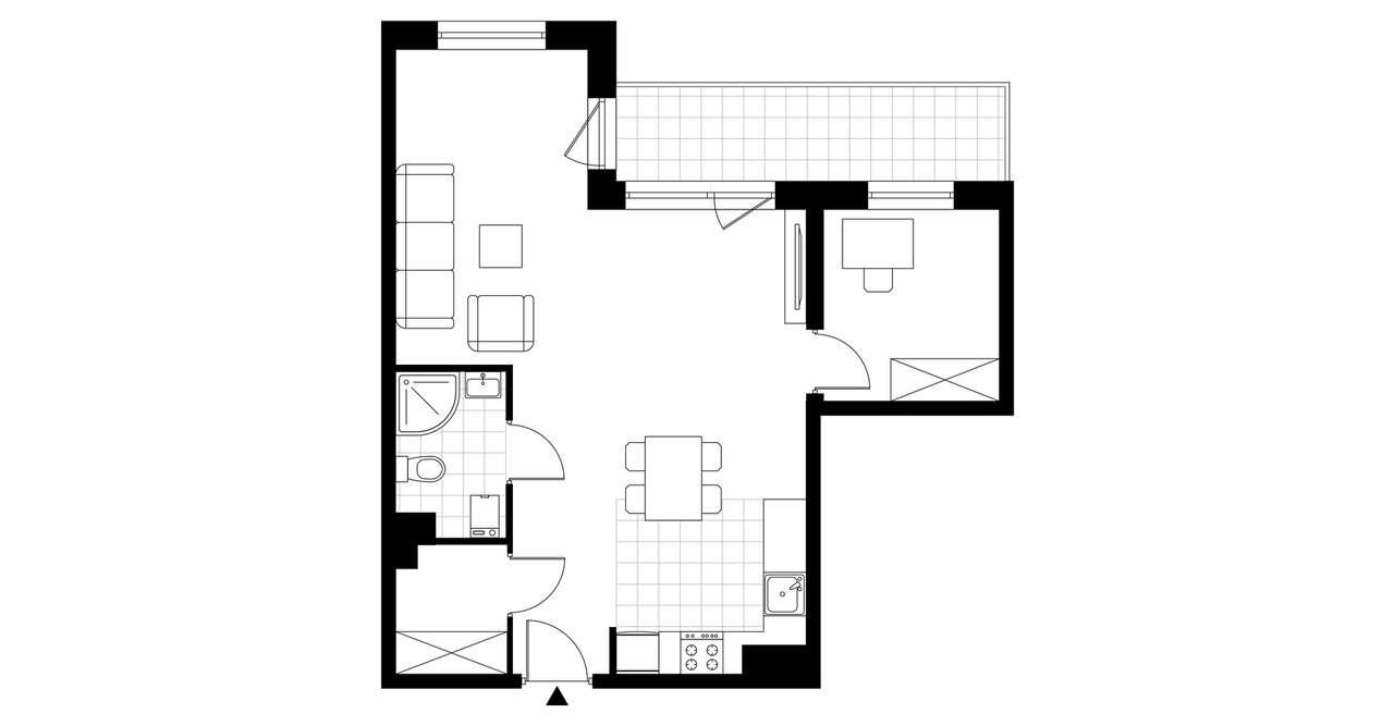 2-pokojowe mieszkanie 48m2 Bez Pośredników - Pełny obrazek: 4/7