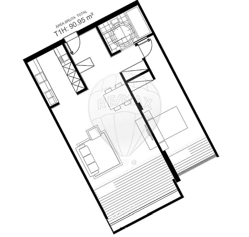 Apartamento T1 para venda - Grande imagem: 4/4