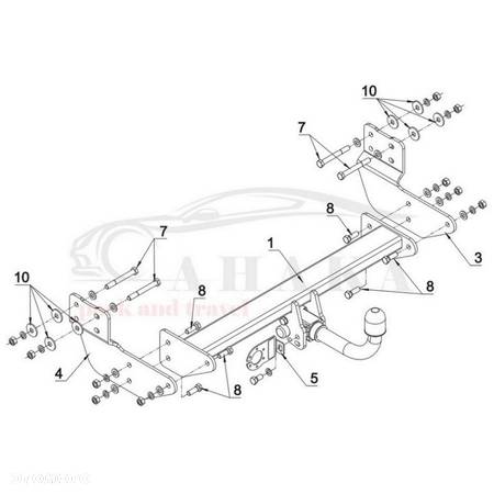 Hak Holowniczy Automat Do Ford Transit Custom Furgon, Bus 2012-2016 - 3