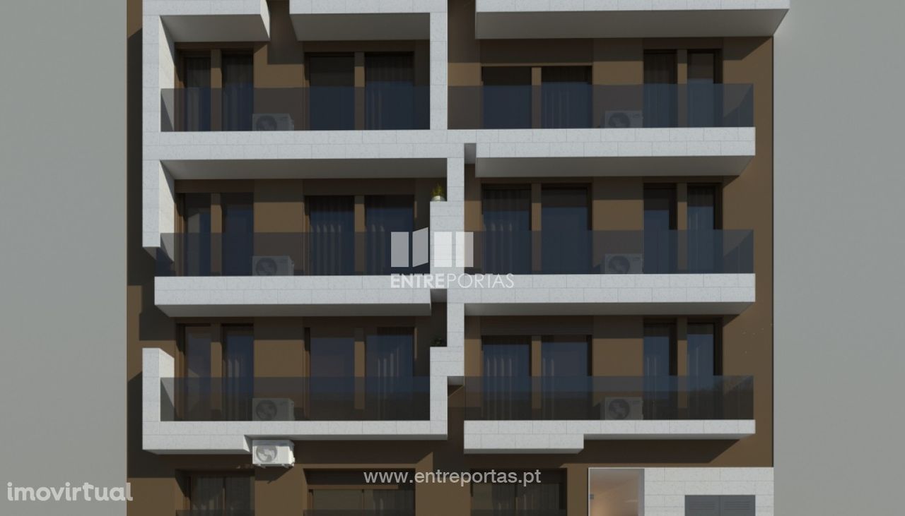 Venda de Apartamento T1 novo, no centro da cidade na Póvoa de Varzim