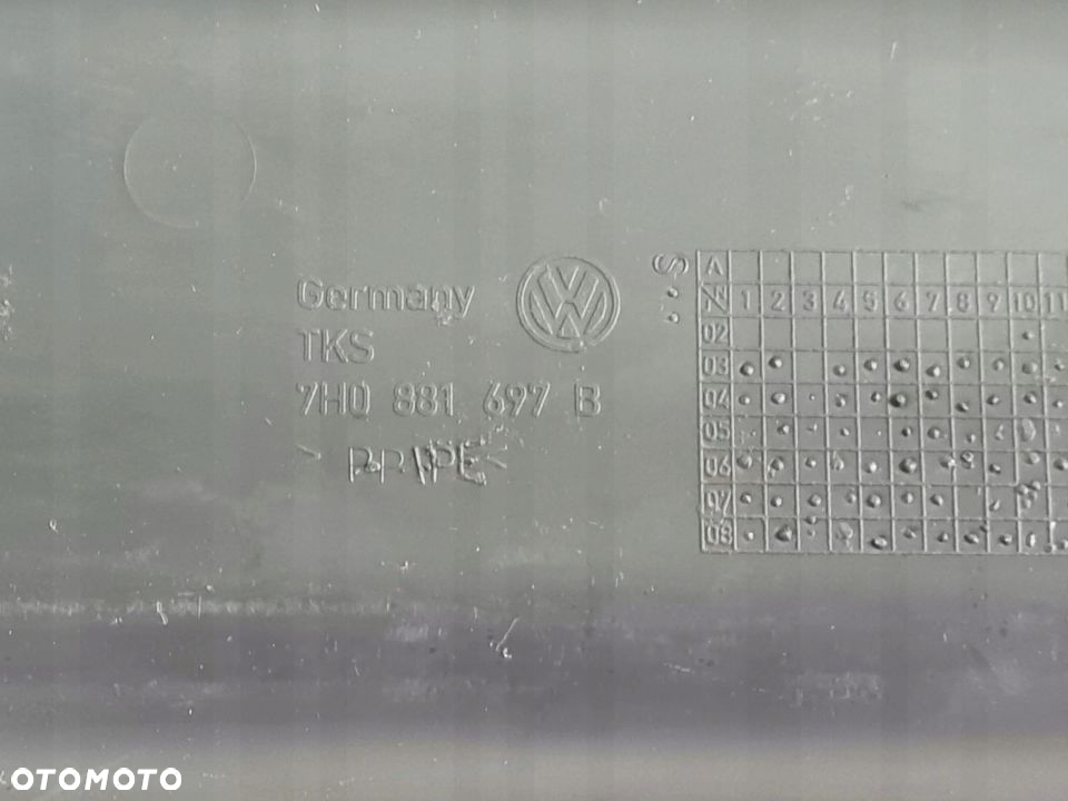 osłona obudowa zaślepka fotela CZARNA ANTRACYT 7H0881697B VW T5 MULTIVAN - 2