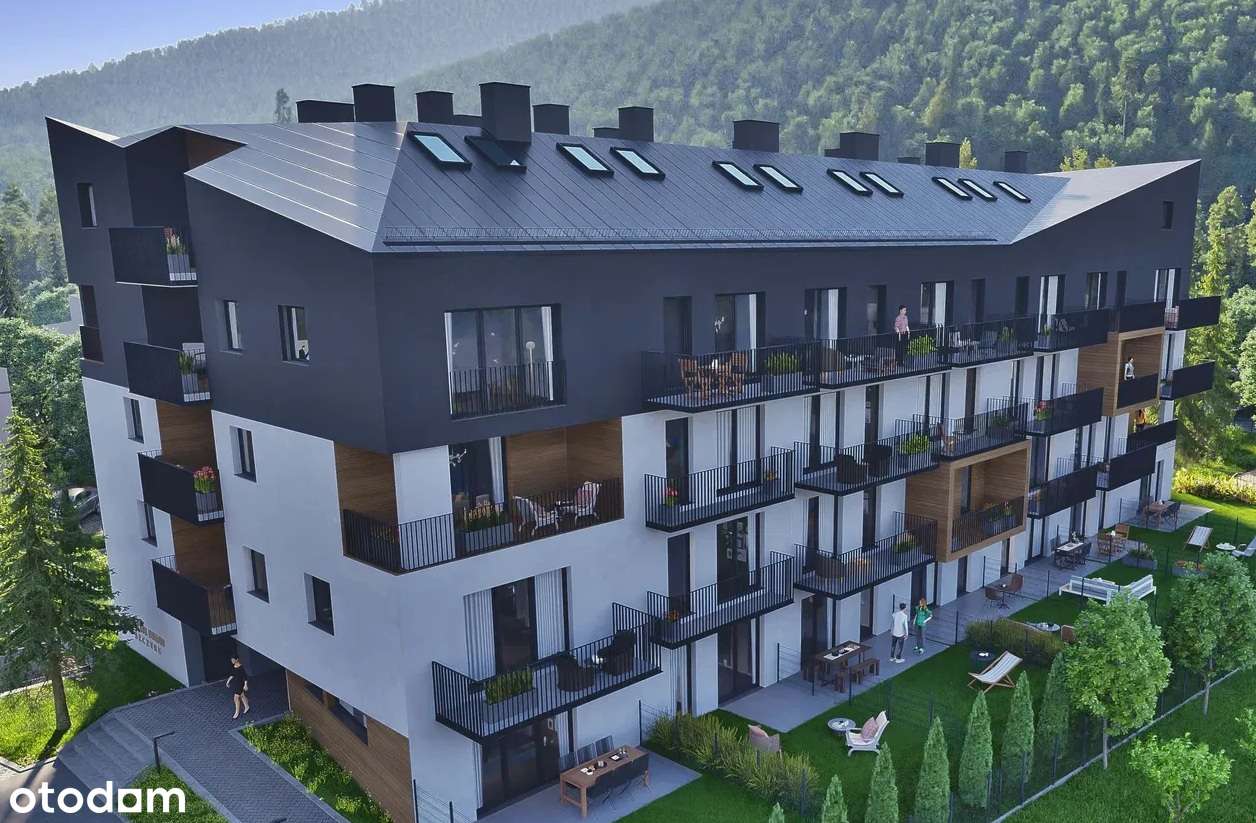 Kawalerka 33,29 m² z ogródkiem 32,10 m² – Szczyrk, ul. Graniczna-3