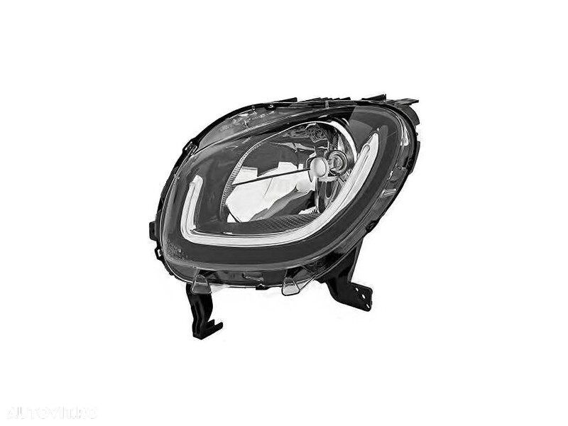 Far Smart Fortwo (W453), 11.2014-; Forfour (W453), 11.2014-, fata, stanga/dreapta, cu LED daytime running light; H4; electric; fara motoras; - 1