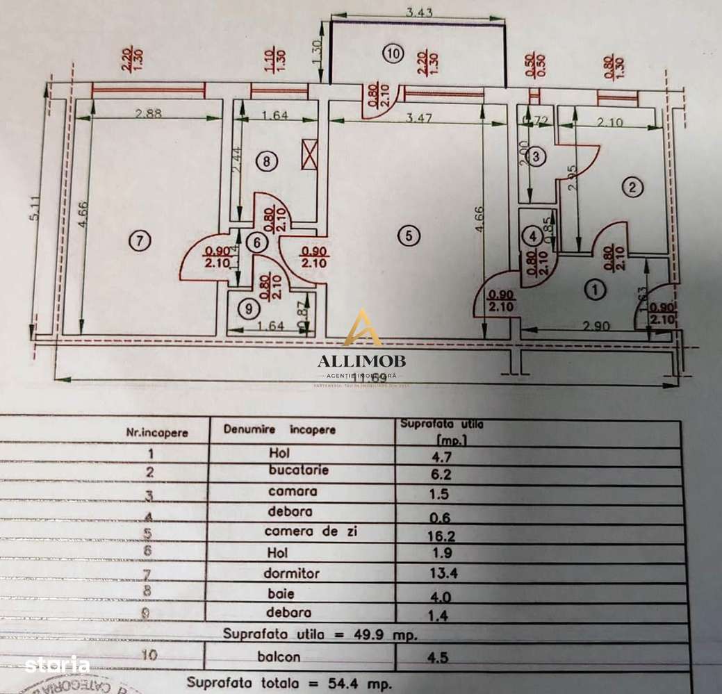 Apartament 2 camere in Ploiesti, zona Nord-16