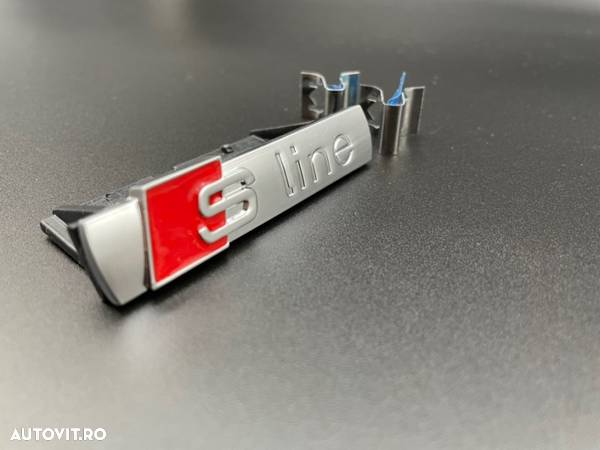 Set embleme Audi S5 gri / roșu - 4