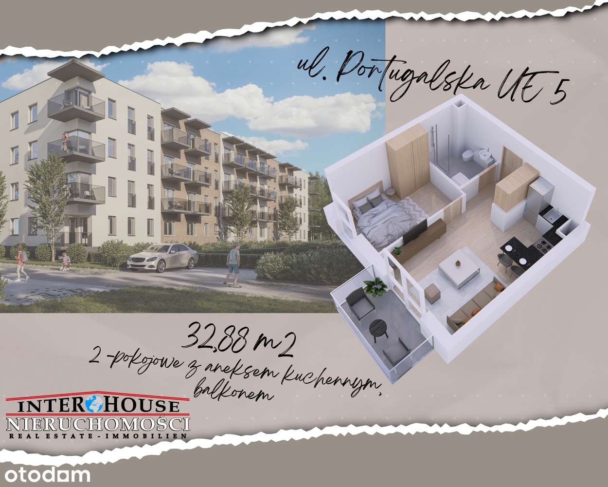 Nowe 2-pokojowe z aneksem, balkonem, Unii Europejskiej-0