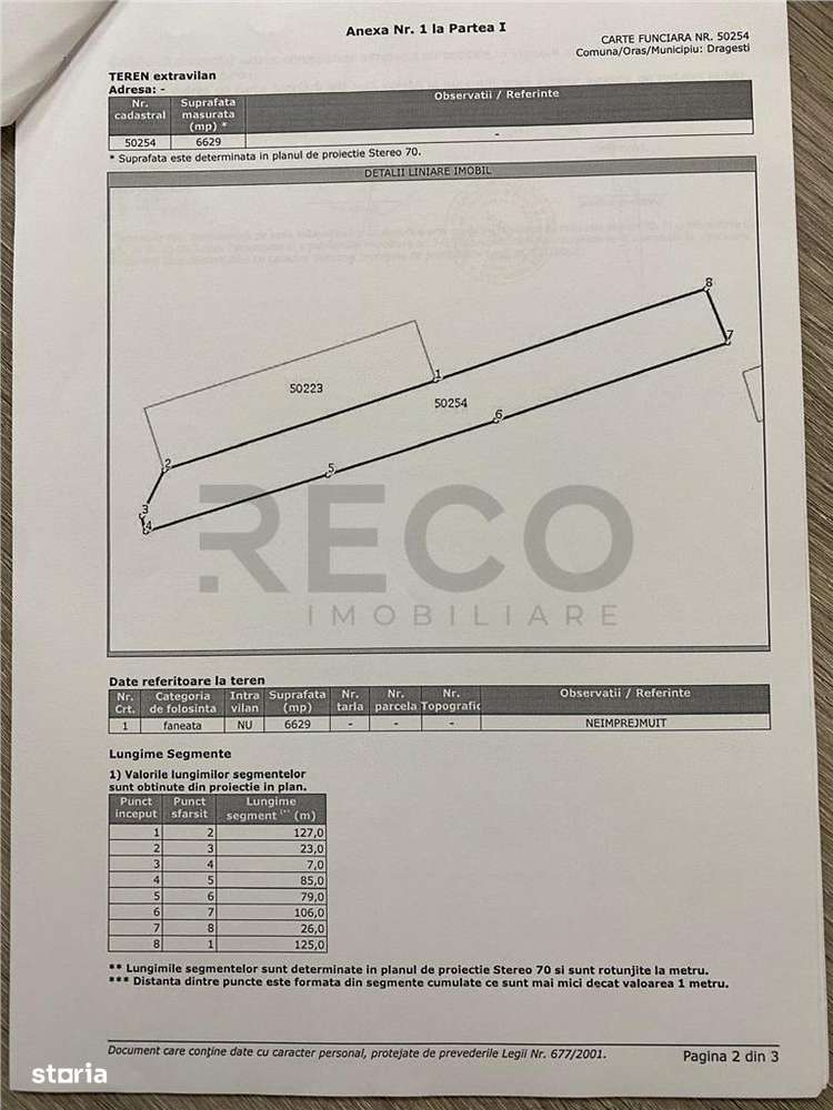RECO Teren extravilan in Dragesti spre Stracos 7219mp - Imagine principală: 3/3