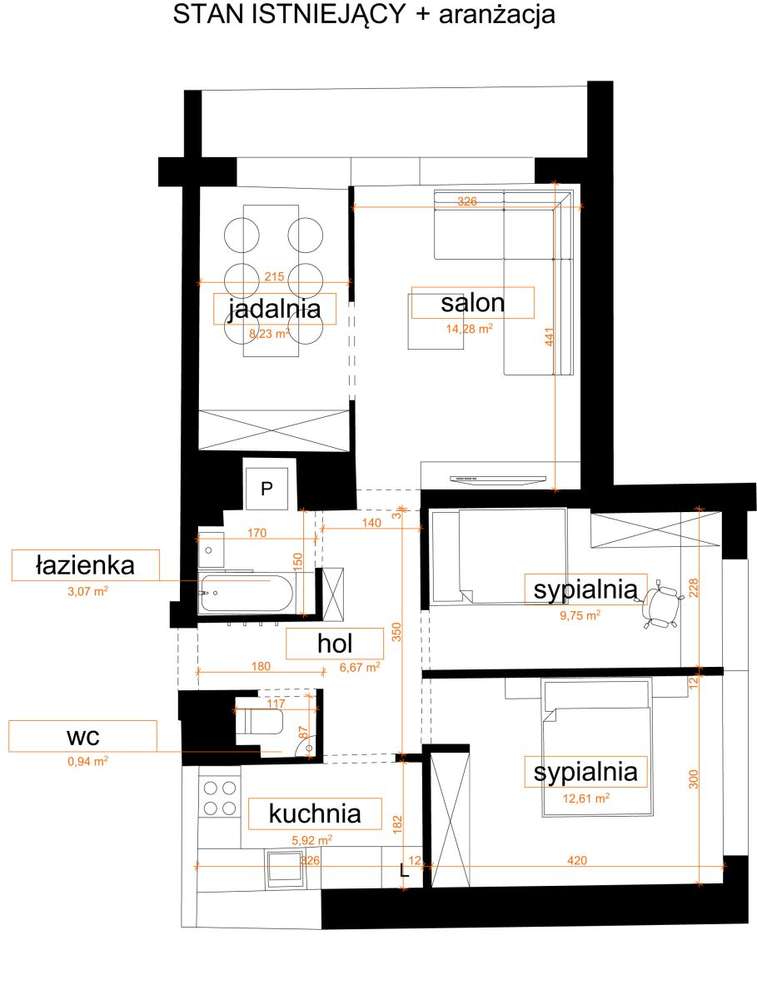 Plac Hallera - Namysłowska 4 pokoje 60 m2-8